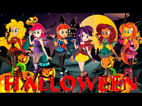 My Little Pony MLP New Adventure Equestria Girls Transform Into Witches Halloween Party