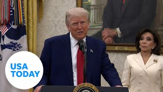 Trump defends tariff efforts when asked about 'TACO trade' #Shorts