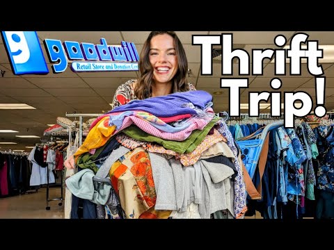 My Cart Was so FULL People at Goodwill were STARING! Thrift With Me to RESELL on Poshmark and eBay!