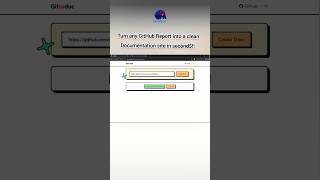 Create GitHub Repo Into full Documentation in second 😃 #github #ai #developer #shorts