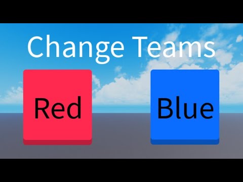 How to make a team change part in Roblox Studio