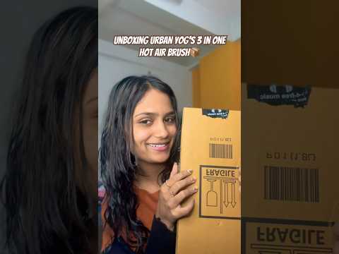 Unboxing Hot air brush from “Urbanyog”📦 #telugushorts #telugu #unboxing #unboxingvideo #hairstyle