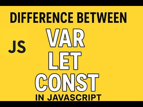 Var vs Let vs Const – Asked in MAANG Interview! Explained in Hindi