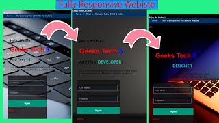 Build a Complete Responsive Website using HTML and CSS || Personal Portfolio Website ||[HTML,CSS,JS]