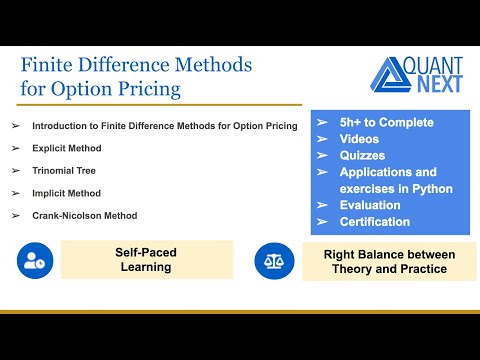 Finite Difference Methods for Option Pricing: Overview of the Course