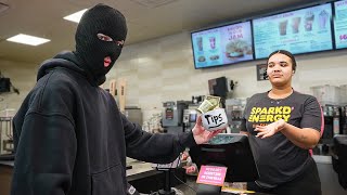 Stealing Tip Jars Prank