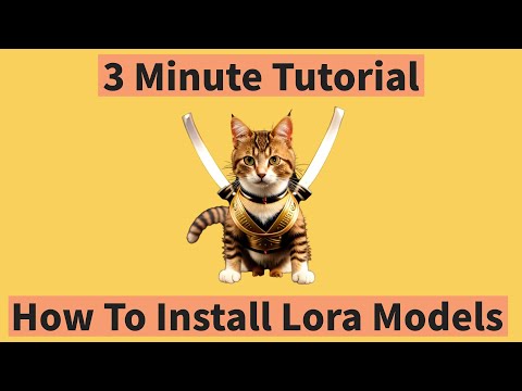 How To Install LoRA Models (Stable Diffusion - Automatic1111)