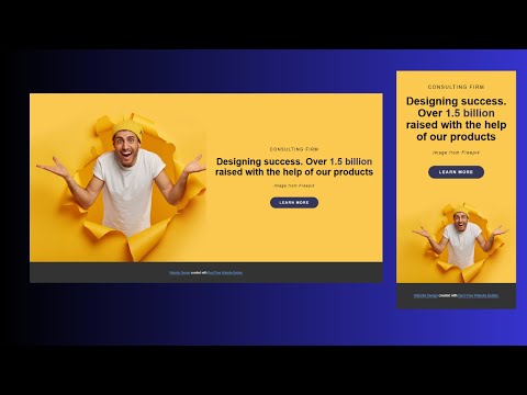 Consulting Firm Landing Page | Responsive Mobile First HTML & CSS