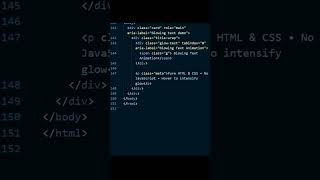 Tricks : 28/100 Glowing Text Animation | HTML & CSS Only #webdesign #frontenddesign