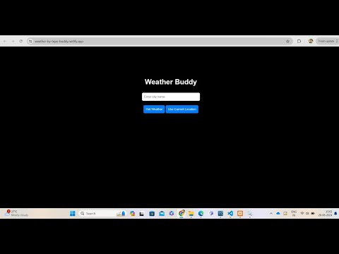 Weather Buddy: Built with HTML, CSS, and JavaScript