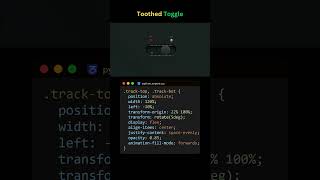 Toothed Toggle Switch: Satisfying CSS UI Animation! #coding #programming #toggle #toggleswitch #html