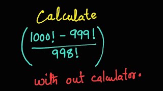 Math Olympaid Question |A Nice  factorial problem