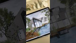 Creating architectural visualization with procreate and iPad#visualization #architecture #architect