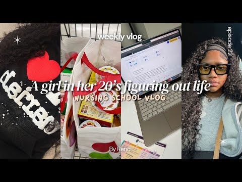 WEEKLY VLOG: *as a nursing student* | PRACTICUM, WHATS IN MY CLINICAL BAG, CHIT CHAT + STUDY SESSION