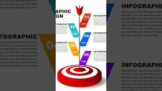 Target Arrow Infographic Design | #logo #graphicdesign #infographic #coreldrawtutorialhindi
