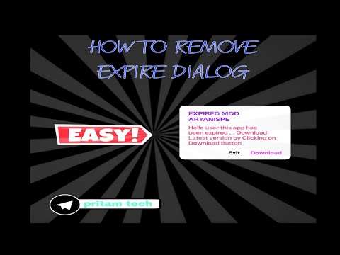 HOW TO REMOVE EXPIRERATON DIALOG