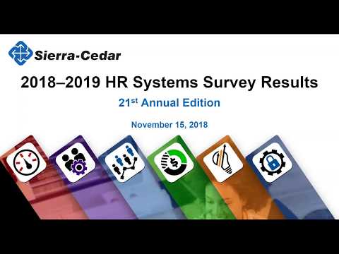 Key Findings from the Sierra-Cedar HR Systems Survey, 21st Annual Edition