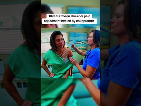 10 Years frozen Shoulder Pain adjustment Healed by chiropractor #painrelief #frozenshoulder