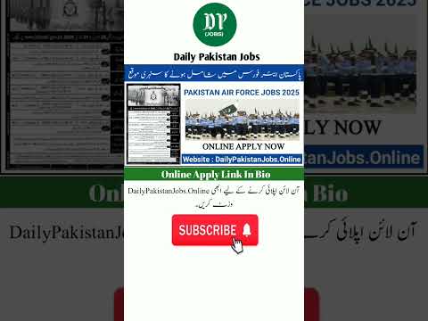 Join Pakistan Air Force 2025 – Latest PAF Jobs Announcement | Apply Online Now