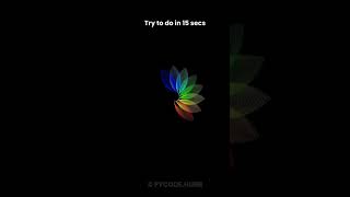 Python Tkinter Flower Animation in 15 Seconds 🌸💻