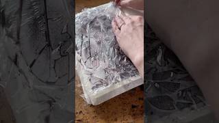 Learn How To Paint Pebbles Using Saran Wrap