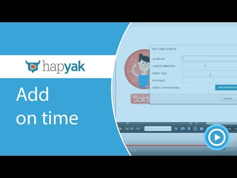 Add on Time in HapYak- Interactive Video Tutorial