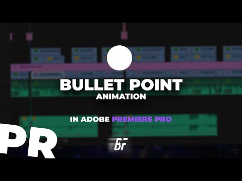 Bullet Point Animation in Adobe Premiere Pro (2 Minute Tutorial)