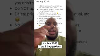 No Buy 2025Tips & Suggestions #nobuy2025 #nobuychallenge