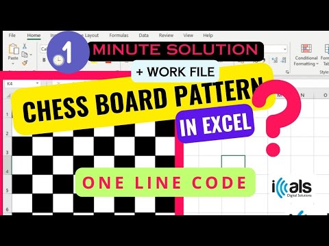 How to create chess pattern in Excel