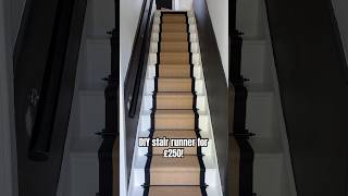 DIY Budget stair runner for £250! #diy #stairs #homeimprovement