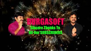 DURGASOFT Now with 2 Lakh Subscribers : Thanks To Every Subscriber For Your Great Support
