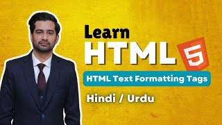 HTML Text Formatting Tags Tutorial in Hindi / Urdu #htmlcss