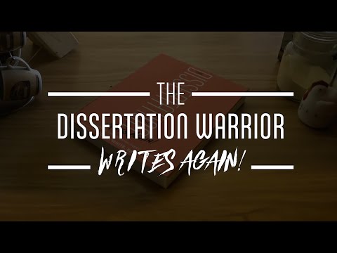 The Dissertation Warrior Writes Again! Book Trailer