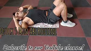 Quick Abs Routine | Subscribe To Our YouTube Channel
