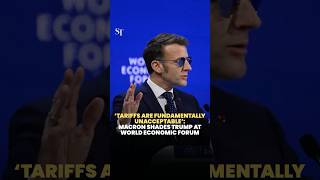Macron throws shade at Trump in World Economic Forum speech