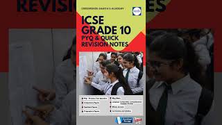 ICSE Class 10 Mastery Pack (PYQs, Revision sheets, Specimen papers, etc)