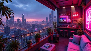 Rainy Lofi Balcony 🌂 Chill Lofi Hip Hop Beats to Feel the 90’s Mood ☔️ Lofi Rain Playlist
