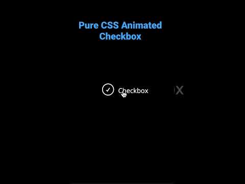 Pure CSS Animated Checkbox #html #css #webdevelopment #fullstack #youtube #reels #instagram #07