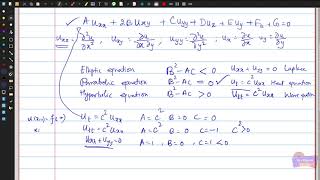 Computational Physics -- Classification of partial differential equations --  MSc., SASTRA