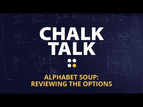 Isolite - Chalk Talk: Alphabet Soup: Reviewing the Options
