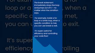 Python's Break Statement Explained in 30 Seconds! #ai #artificialintelligence #futuretech #python