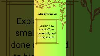 "Steady Progress #glowwithub #facts #motivation