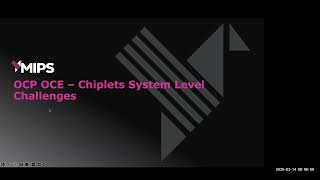 OCP Server - Open Chiplet Economy Workstream call (Feb 14, 2025)