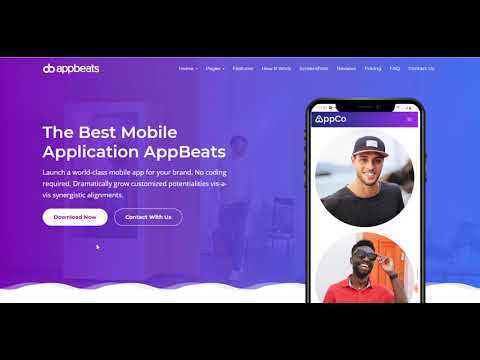 Best modern mobile app landing page template design inspiration 2021