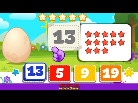 LEARN TO EQUATE NUMBERS WITH THE NUMBER OF STARS FOR CHILDREN
