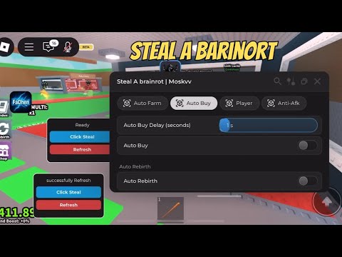 Steal A Brainrot Script OP 🚀 NO KEY | Lagger Lumin, Anti-Ban, Desync V3, Fast Steal, Fly, Noclip