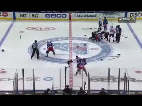 No better way to fire the bench up, than getting half the guys on the ice to drop the gloves