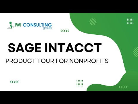 Sage Intacct - Product Tour for Nonprofits
