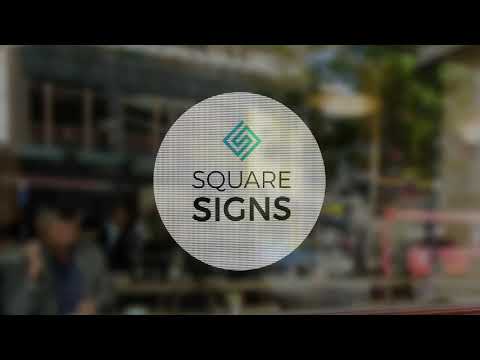 Perforated Window Decals - Design & Application