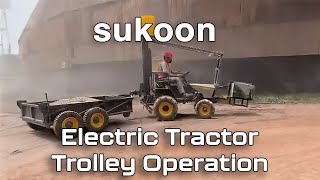 Sukoon Electric Tractor Trolley | Haldhar 750 Microtrac